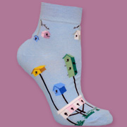 The Fat Finch Boutique for Bird Lovers | Birdhouses Anklet Socks