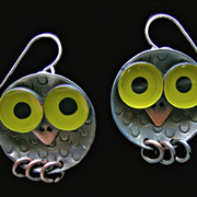 The Fat Finch Boutique for Bird Lovers | Bird Jewelry | Chickenscratch Earrings