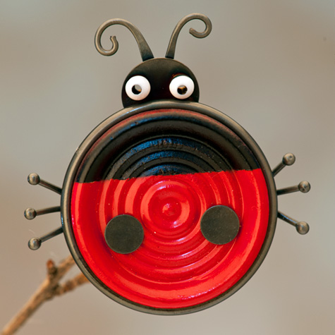 The Fat Finch Boutique for Bird Lovers | Ladybug Checker Pin by ChickenScratch Jewelry
