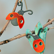 The Fat Finch Boutique for Bird Lovers | Bird Jewelry | Chickenscratch Earrings