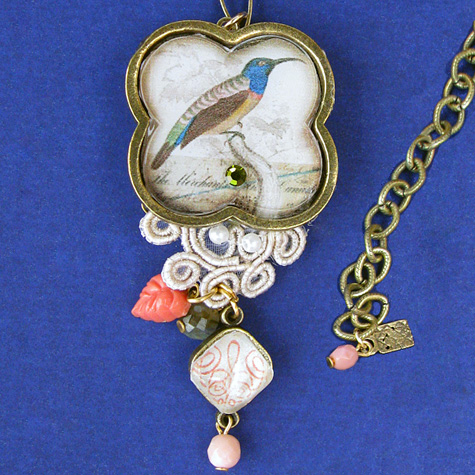 The Fat Finch Boutique for Bird Lovers | Vintage Bird Necklace or Pin by Elements Jewelry