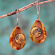 The Fat Finch Boutique for Bird Lovers | Bird Jewelry | Bird and Jasper Earrings by Lesley Aine McKeown