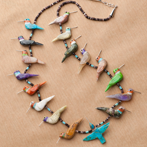 The Fat Finch Boutique for Bird Lovers | Bird Jewelry | Hummingbird Fetish Necklace by Matt Mitchell