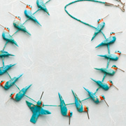 The Fat Finch Boutique for Bird Lovers | Bird Jewelry | Hummingbird Fetish Necklace