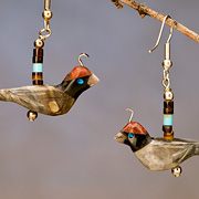 The Fat Finch Boutique for Bird Lovers | Bird Jewelry | Quail Fetish Earrings