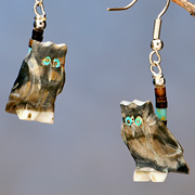 The Fat Finch Boutique for Bird Lovers | Bird Jewelry | Owl Fetish Earrings