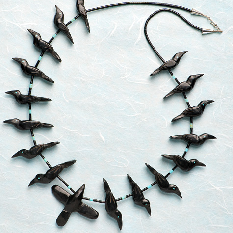 The Fat Finch Boutique for Bird Lovers | Bird Jewelry | Raven Necklace by Matt Mitchell