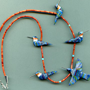The Fat Finch Boutique for Bird Lovers | Bird Jewelry | Hummingbird Fetish Necklace