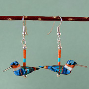 The Fat Finch Boutique for Bird Lovers | Bird Jewelry | Hummingbird Fetish Earrings