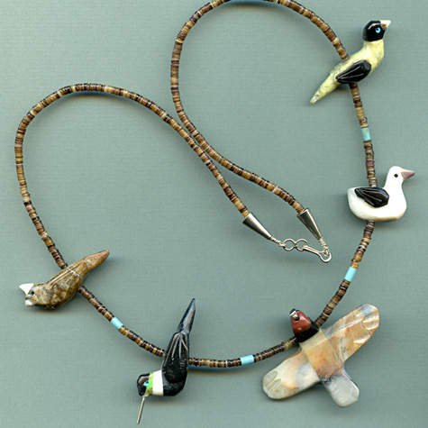 The Fat Finch Boutique for Bird Lovers | Bird Jewelry | Quail Fetish Necklace by Matt Mitchell