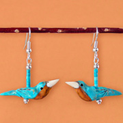Hand-Carved Nine Fetish Roadrunner Necklace by Matt Mitchell