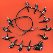 Hand-Carved Blackbird Fetish Necklace by Matt Mitchell