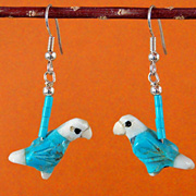 Parrots Hand-Carved Mixed Stone 9 Fetish Necklace by Matt Mitchell