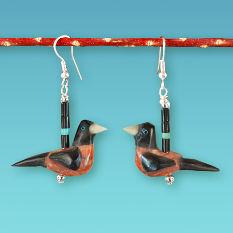 The Fat Finch Boutique for Bird Lovers | Bird Jewelry | Oriole Fetish Necklace by Matt Mitchell