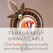 Zebra Finch Pin by Mullanium Jewelry   