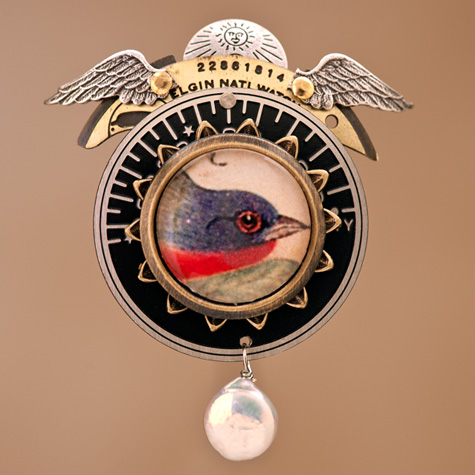 The Fat Finch Boutique for Bird Lovers | Bird Jewelry | Bird with a Pearl by Mullanium Jewelry