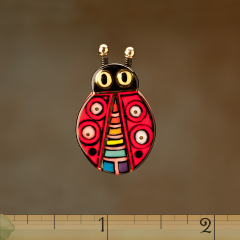 The Fat Finch Boutique for Bird Lovers | Ladybug Pin by Sean Brown Jewelry
