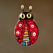 The Fat Finch Boutique for Bird Lovers | Jewelry | Ladybug Pin by Sean Brown
