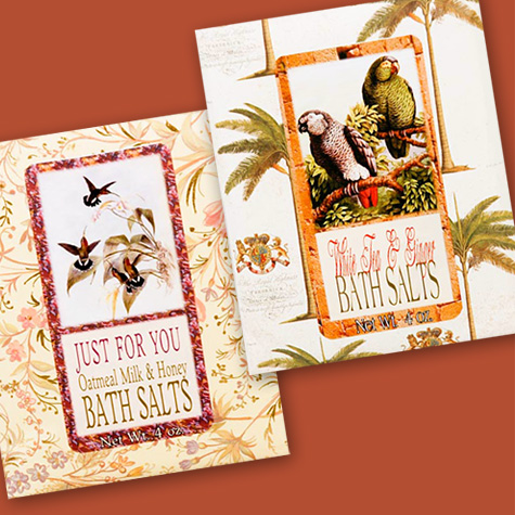 The Fat Finch Boutique for Bird Lovers | Bath Salts by Bluebird Bath Products