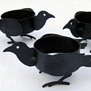 The Fat Finch Boutique for Bird Lovers | Home Decor Raven Tea Light Holders