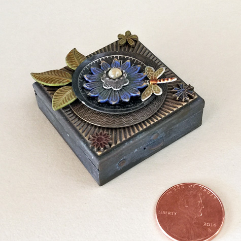 Brass Flower Box by Mullanium from The Fat Finch Boutique for Bird Lovers