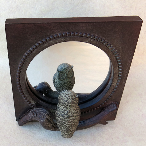 The Fat Finch Boutique for Bird Lovers | Owl Mirror
