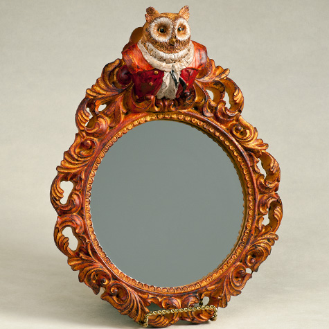 The Fat Finch Boutique for Bird Lovers | Owl Mirror