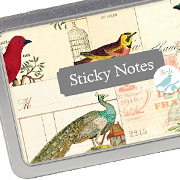 The Fat Finch Boutique for Bird Lovers | Cavallini and Co. Bird Sticky Notes