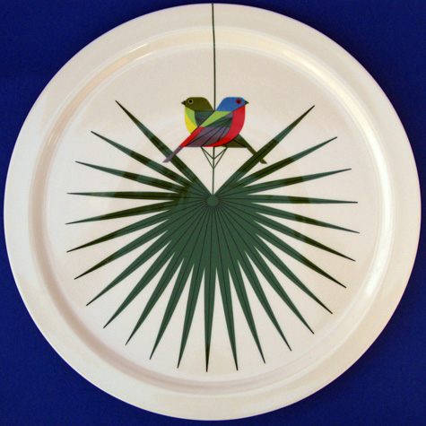 The Fat Finch Boutique for Bird Lovers | Charley Harper Serving Platter, Flamboyant Feathers