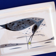 The Fat Finch Boutique for Bird Lovers | Charley Harper Ceramic Platter Eskimo Curlew