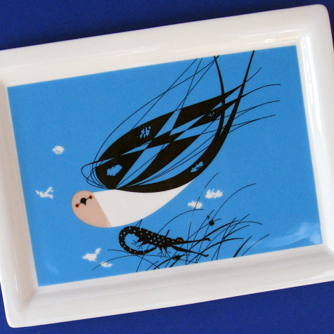 The Fat Finch Boutique for Bird Lovers | Charley Harper Serving Platter, Swallow-Tailed Kite