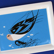 The Fat Finch Boutique for Bird Lovers | Charley Harper Platter Swallow-Tailed Kite