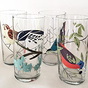 The Fat Finch Boutique for Bird Lovers | Charley Harper Tall Drinking Glasses