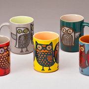 The Fat Finch Boutique for Bird Lovers | Ceramic Owl Mugs  