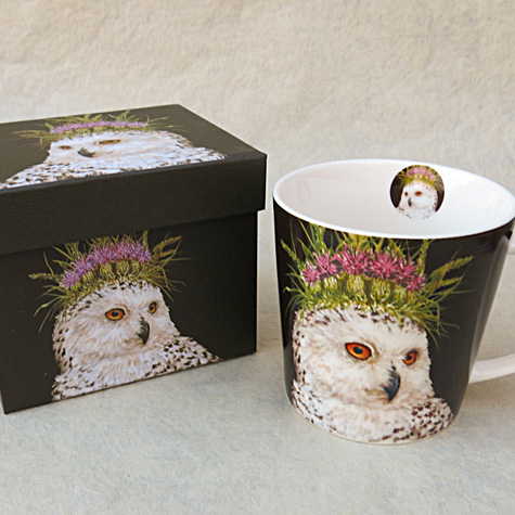 Porcelain Goldfinch Mugs by Vicki Sawyer from The Fat Finch Boutique for Bird Lovers
