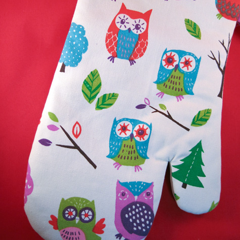The Fat Finch Boutique for Bird Lovers | Party Owls Oven Mitt