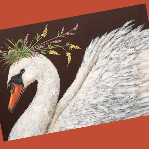 The Fat Finch Boutique for Bird Lovers | Swan Paper Placemats or Serving Papers
