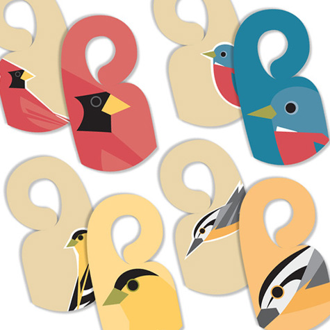 The Fat Finch Boutique for Bird Lovers | Bird Banter — Reversible Drink Tags