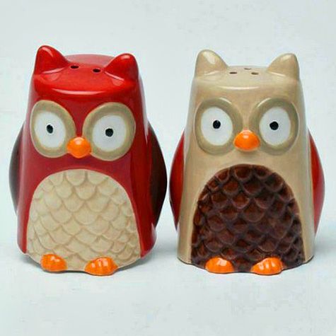 The Fat Finch Boutique for Bird Lovers | Owls Salt and Pepper Set