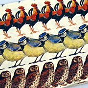 The Fat Finch Boutique for Bird Lovers | Charley Harper Feeding Station Kitchen Towel