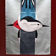 The Fat Finch Boutique for Bird Lovers | Charley Harper Upside Downside Kitchen Towel