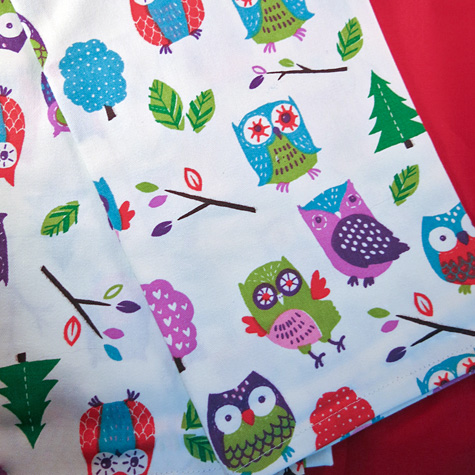 The Fat Finch Boutique for Bird Lovers | Party Owls Tea Towel