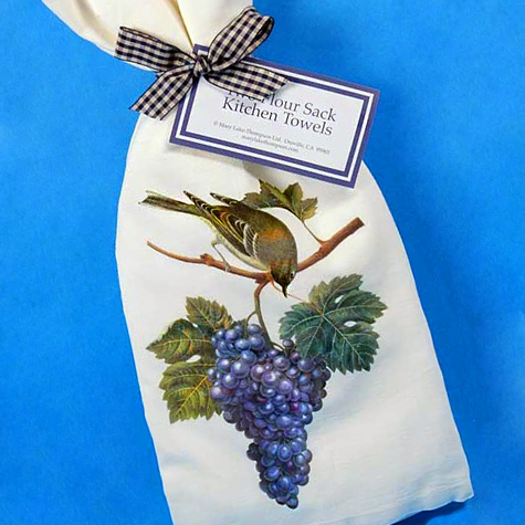 The Fat Finch Boutique for Bird Lovers | Mary Lake Thompson Flour Sack Kitchen Towel
