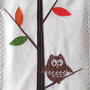 The Fat Finch Boutique for Bird Lovers | Owl Kitchen Towel