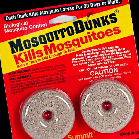Mosquito Dunks to Kill Mosquitos in Bird Baths from the Fat Finch